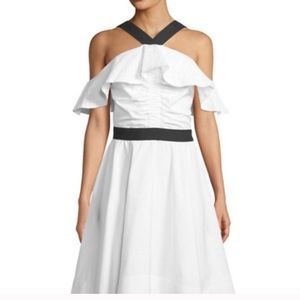Derek lam Crosby Halter Poplin white dress
